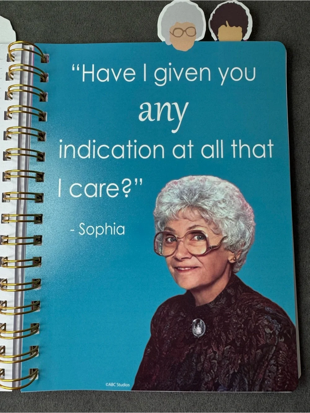 Golden Girls Spiral Notebook Journal Quotes Dorothy Blanche Sophia Rose 96 Pages